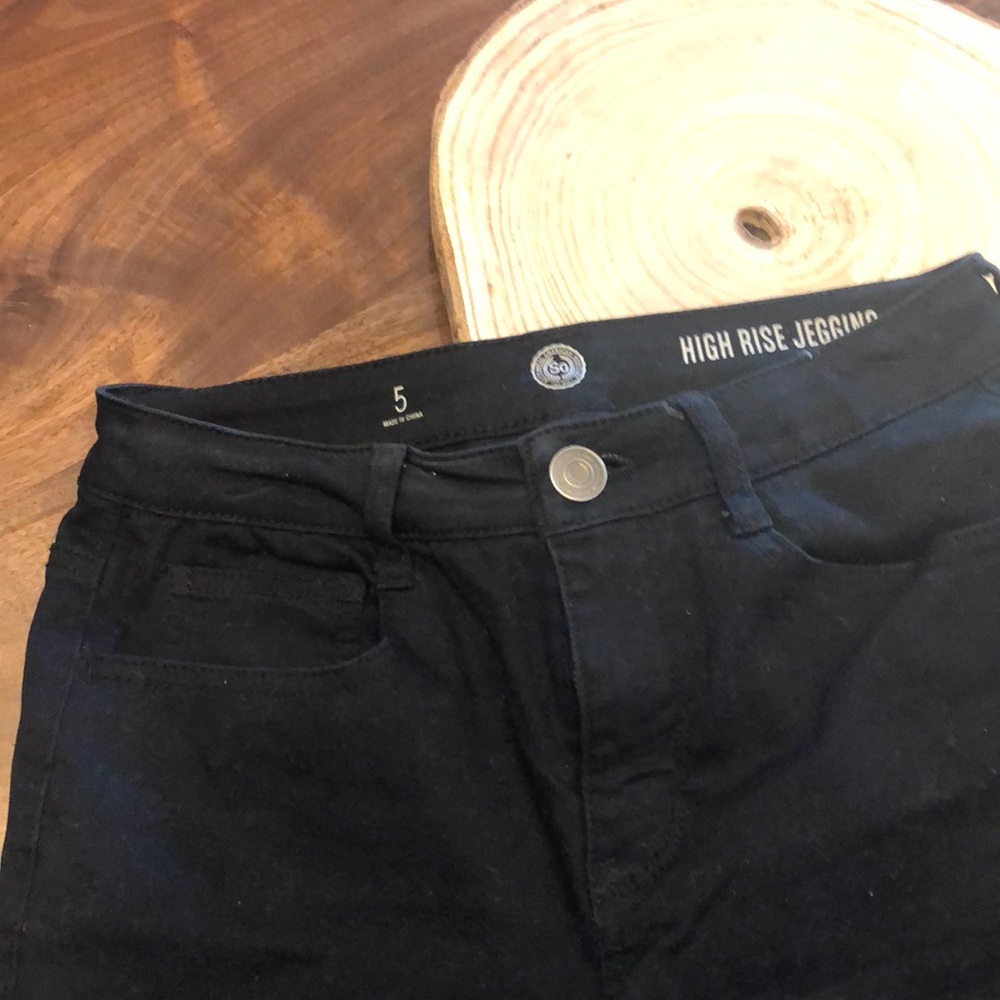 Black  Juniors Size 5 High Rise Jeggings